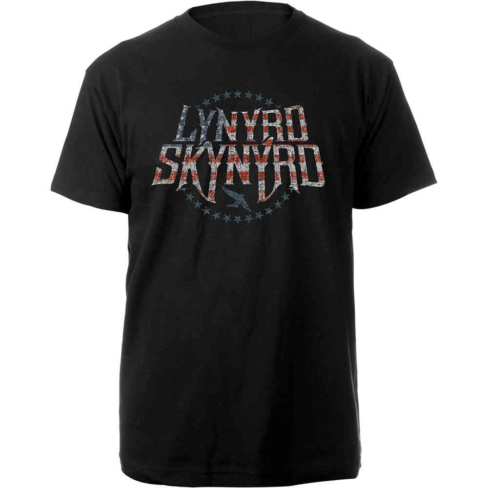 Lynyrd Skynyrd - Stars & Stripes Heren Tshirt - Zwart